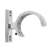 Traverse Ceiling Polished Aluminum Bracket 2 in. Scale