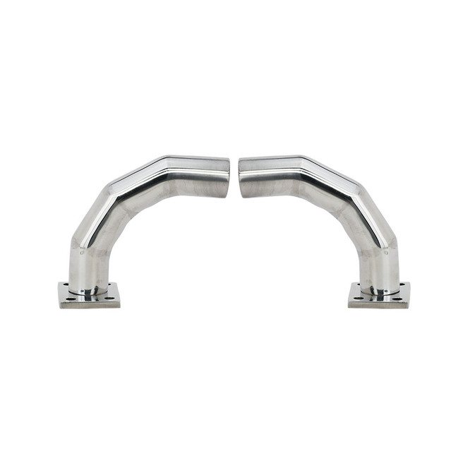 Manon Radius Bracket Polished Aluminum - 1 in. Scale