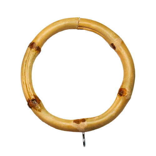 Select Ribbed Wood Ring For 2 1-4 Inch Drapery Poles At Designer Drapery  Hardware