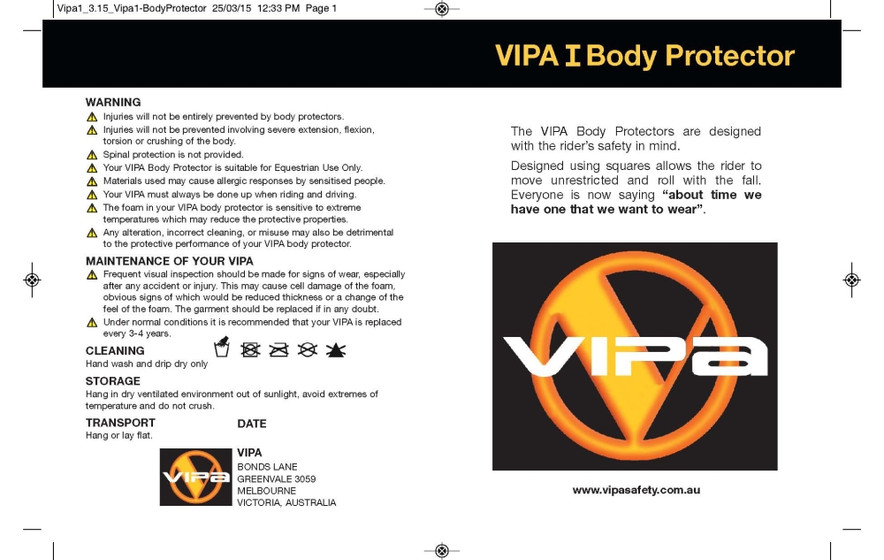 vipa body protector