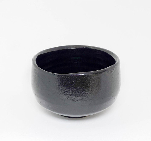 This is the perfect chawan for those looking for a stunning modern black onyx glaze that supports the tea hero in the cup.