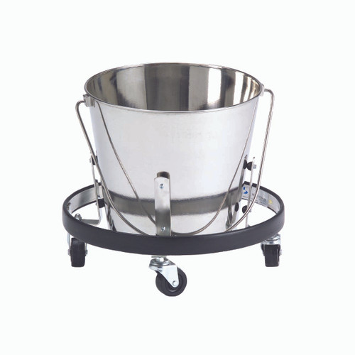 Stainless Steel Pail With Casters