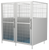 Shor-Line Side-to-Side Kennel, Raised with optional floor