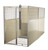 T-Kennel Front-to-Back Kennel, Beige on Concrete