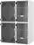 3½’ WIDE CAT SUITE, OPTION B, NO PLATFORM
2- 24”W x 30”H Poly Door Main Units
2-18”W x 30”H Litters, includes pass throughs