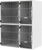4’ WIDE CAT SUITE, OPTION B, NO PLATFORM
2- 30”W x 30”H Tri-Door Main Units
2-18”W x 30”H Litters, includes pass throughs

929.0039.13