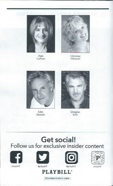 War Paint Playbill April 2017