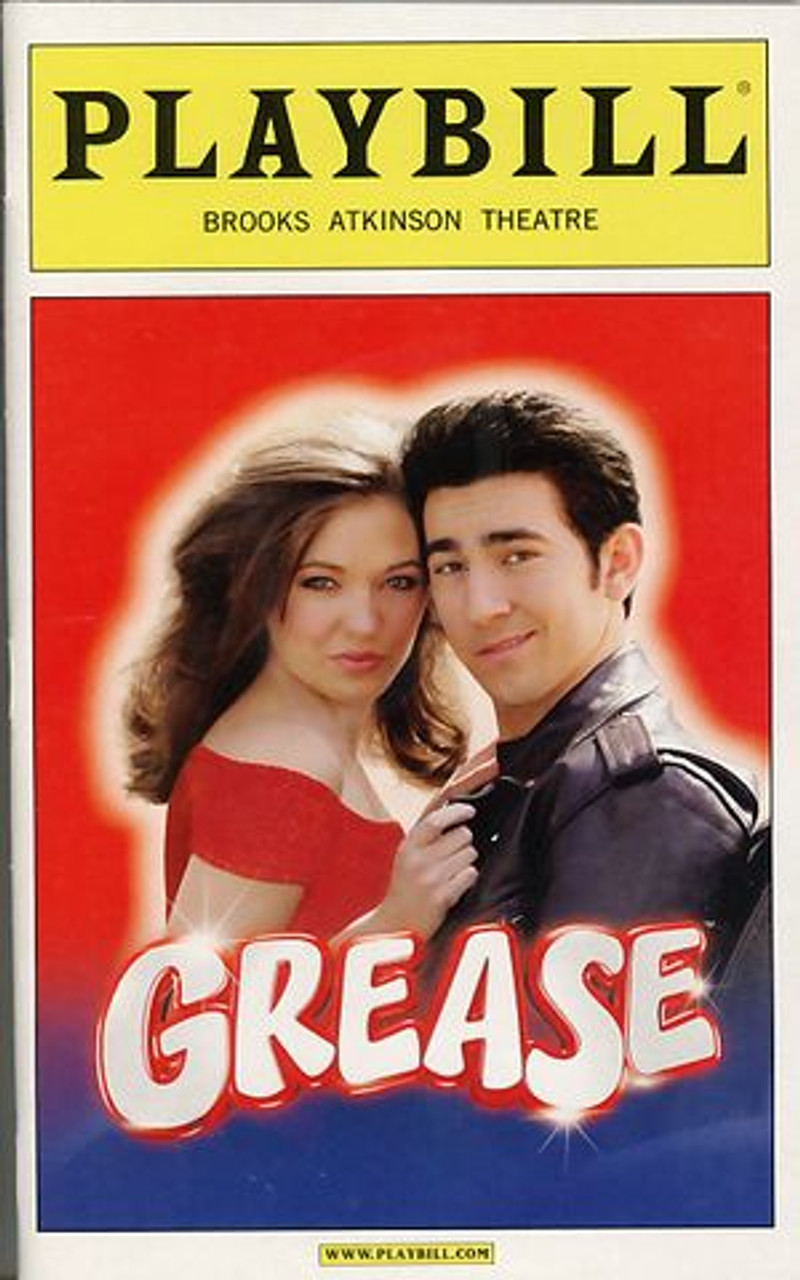 grease broadway playbill