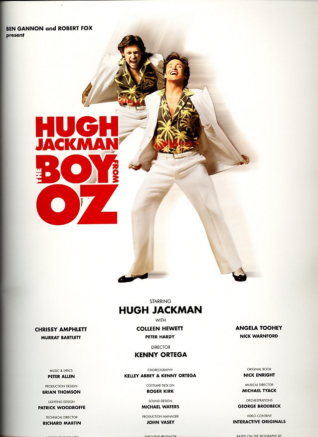 Boy from Oz Spectacular Hugh Jackman Program