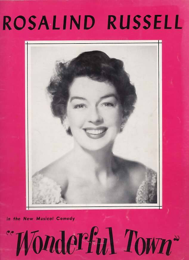 Wonderful Town - Broadway Rosalind Russell Souvenir Brochure