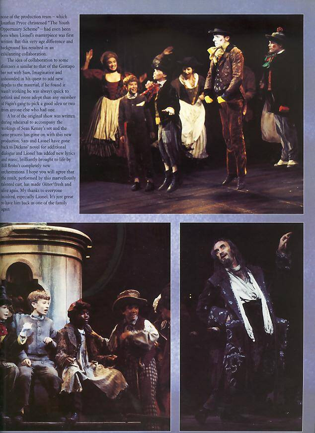 Oliver London Revival 1994 Program Jonathan Pryce
