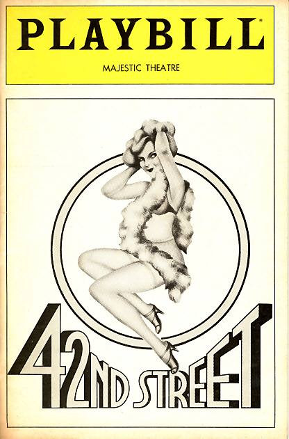 42nd Street Broadway 1983 Playbill Jerry Orbach Millicent Martin