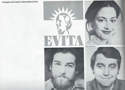 Evita on Broadway 1979 OBC, Patti Lupone - Mandy Patinkin - Bob Gunton - Jane Ohringer, Evita Program, Evita Souvenir Program, Broadway Musicals Programs, Broadway Shows
