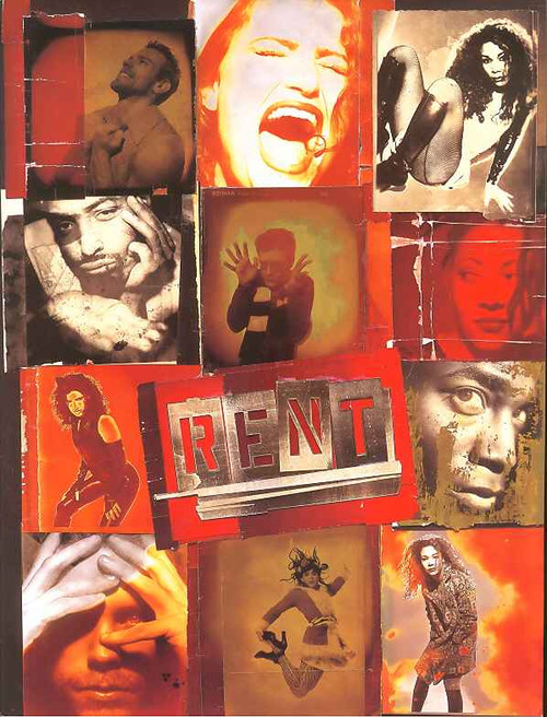 Rent (Musical) - Jonathan Larson, OBC Idina Menzel,Daphne Rubin-Vega,Timothy Britten Parker, Anthony Rapp - 1996 Broadway Production, obc program, rent souvenir brochure