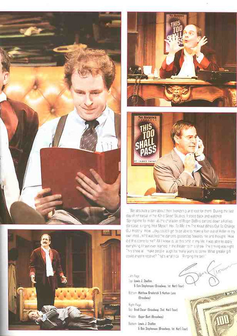 The Producers (Musical), Lewis J Stadlen, Don Stephenson, John Treacy Egan, Cady Huffman, 2002 USA Tour