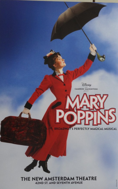 Mary Poppins (Musical) Directed by Richard Eyre - New Amsterdam Theatre, ( Magical Musical Poster Version), Poster / Window Card