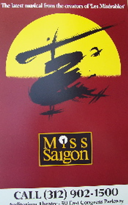 Miss Saigon (Musical), Touring - Window Card / Poster