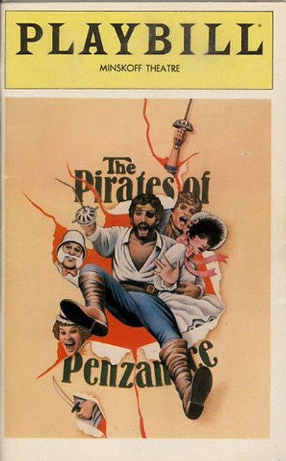 The Pirates of Penzance (Sept 1981), Robby Benson, Treat Williams
Minskoff Theatre,  Robby Benson, Treat Williams, Estelle Parsons, George Rose, Tony Aztio, Karla De Vito, Stephen Hanan, Marcie Shaw, Wendy Wolfe, Laurie Beechman