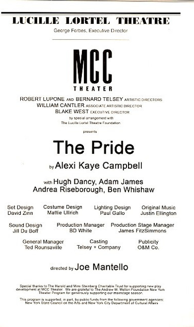 The Pride,” a drama by British playwright Alexi Kaye Campbell that received critical praise in London and now is playing at New York’s MCC Theater,