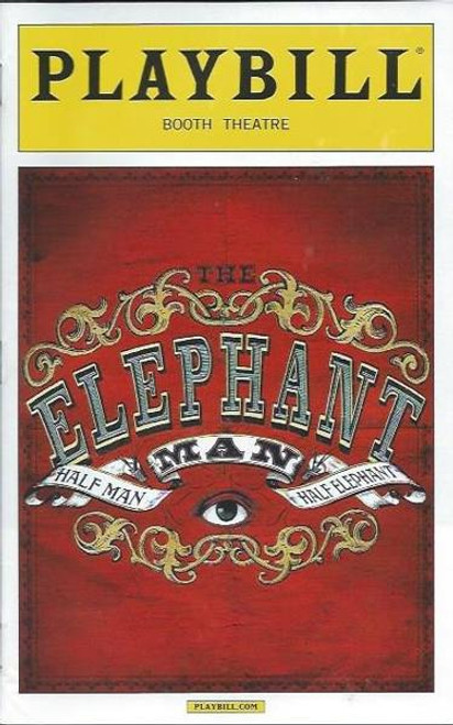 The Elephant Man 2014 revival, play by Bernard Pomerance, Playbill Nov 2014, Bradley Cooper, Patricia Clarkson, Bradley Cooper, Alessandro Nivola, Anthony Heald, Chris Bannow, Peter Bradbury, Eric Clem, Scott Lowell,Amanda Lea Mason, Kathryn Meisle, Marguerite Stimpson, Henry Stram, Emma Thorne