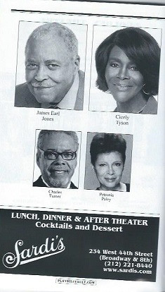 The Gin Game (Dec 2015), James Earl Jones Cicely Tyson,  The Gin Game is a two-person, two-act play by D.L. Coburn that premiered at American Theater Arts in Hollywood in September 1976, directed by Kip Niven