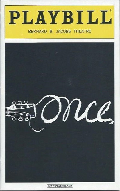 Once, Steve Kazee, Cristin Milioti, David Abeles, Will Connolly, Broadway Production - Playbill Oct 2012, Bernard B. Jacobs Theatre