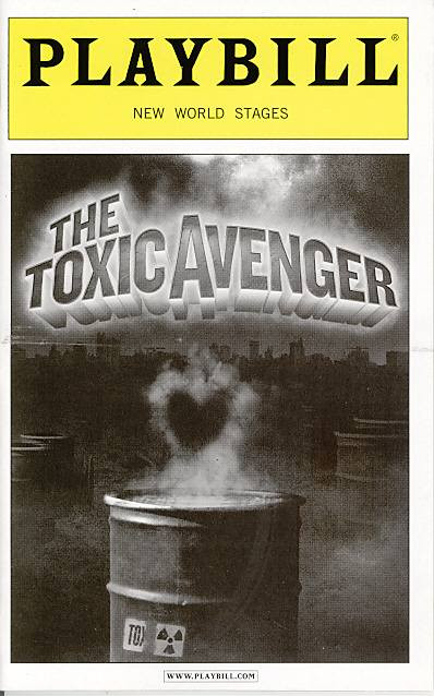 The Toxic Avenger (Musical), Matthew Saldivar, Demond Green, Nancy Opel, Nick Cordero, New World Stages