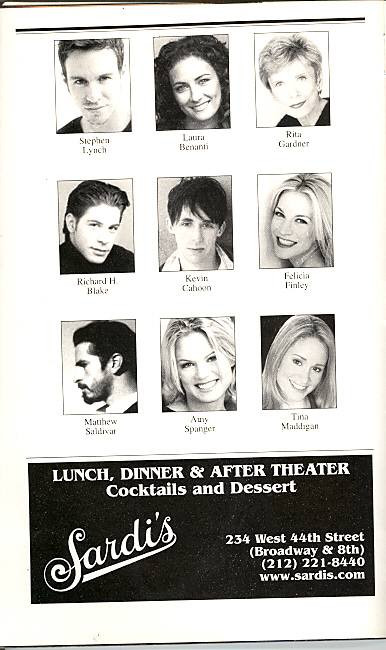 The Wedding Singer (Musical), Stephen Lynch, Laura Benanti, Richard H Blake, Kevin Cahoon, Felicia Finley, Tina Maddigan, Matthew Saldivar, Amy SpangerAl Hirschfeld Theatre (Apr 2006)