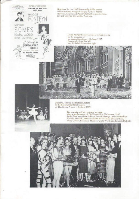Australian Ballet Tribute to Borovansky (Ballet)
Dale Baker, Ann Jenner, Michela Kirkaldie, David Burch
Souvenir Brochure 1980 Season