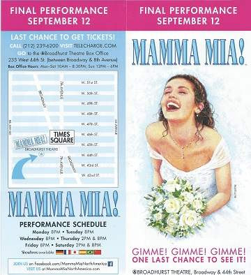 MAMMA MIA 映画パンフレット Amazon.com: MAMMA MIA MOVIE POSTER 2 Sided ORIGINAL FINAL 27x40
