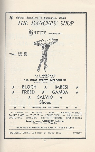 Borovansky Ballet - Australian Tour 1956 Her Majesty's Theatre Melbourne
The Australian Ballet is the largest classical ballet company in Australia.