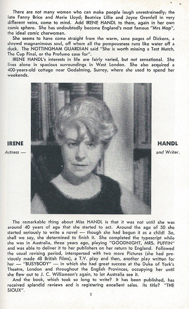 Bustbody (Play) - Irene Handl, Malcolm Phillips, Blair Edgar, Ken Fraser, Penelope Shelton,
Comedy Theatre Melbourne 1966  Playbill