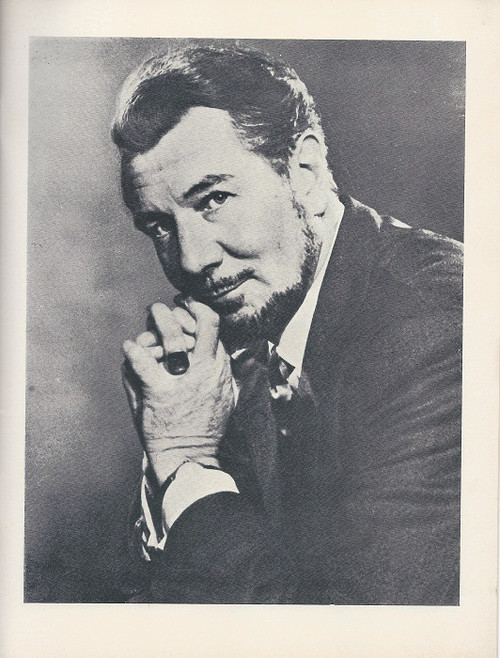 A Voyage Round My Father by John Mortimer
Comedy Theatre Melbourne 1973 Michael Redgrave, Lee Baldwin, Jeanie Drynan, Ken Fraser, Ashley Gordon, Anthony Hawkins, Robert Healey, Michael Joshua, Maggie Kirkpatrick, Marion Heathfield, Gerry McArdle, Robert McCullough, Tracy McArdle, Denise Smith, Peggy Thompson, Jessica Noad, Johnny Williams, David Ravenswood, Owen Weingott, Kyran O'Dwye 