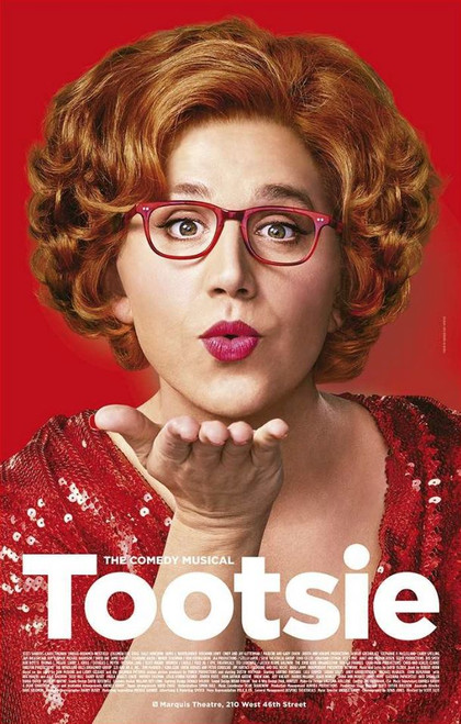 Tootsie is a musical comedy with music and lyrics by David Yazbek and a book by Robert Horn. The musical is based on the 1982 American comedy film of the same name written by Larry Gelbart, Barry Levinson (uncredited), Elaine May (uncredited) and Murray Schisgal from the story by Gelbart and Don McGuire. The musical made its world premiere try-out at the Cadillac Palace Theatre in Chicago in September 2018. Like the film, the musical tells the story of a talented but volatile actor whose reputation for being difficult forces him to adopt a new identity as a woman in order to land a job. The original movie revolved around a daytime soap opera, while the show involves a Broadway musical. Cast: Santino Fontana, Lilli Cooper, Sarah Stiles, John Behlmann, Andy Grotelueschen, Julie Halston, Michael McGrath, Reg Rogers, Nick Spangler, Jeff Kready