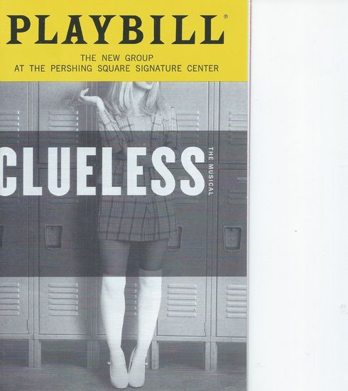 Clueless the Musical
Playbill/Program Nov 2018 Cast: Ephie Aardema, Sara Andreas, Gilbert L Bailey II, Dave Thomas Brown, Dove Cameron, Will Connolly, Danielle Marie Gonzalez, Tessa Grady, Talya Groves, Chris Hoch, L'Ogan J'ones, Darius Jordan Lee, Justin Mortelliti, Megan Sikora, Brett Thiele, Zurin Villanueva, Tiffany Engen, Katie Goffman, Jeff Kuhr