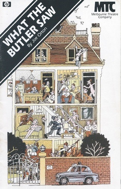What the Butler Saw
by Joe Orton
Melbourne Theatre Company Production 1987
Cast: Shane Bourne, Genevieve Mooy, Judith McGrath, Kevin Harrington, Bob Hornery, Richard Piper