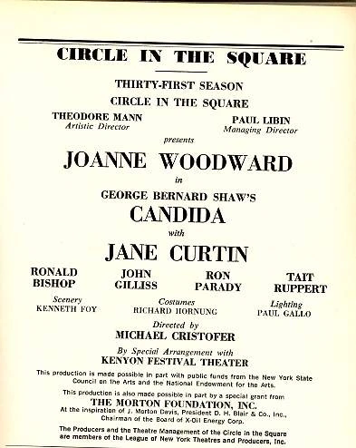 Candida, a comedy by playwright George Bernard Shaw, was first published in 1898, as part of his Plays Pleasant. The central characters are clergyman James Morell, his wife Candida and a youthful poet, Eugene Marchbanks, who tries to win Candida's affection