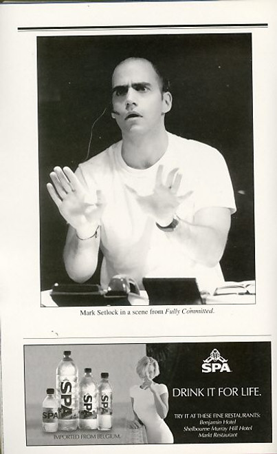 Fully Committed by Becky Mode (Jun 2000)
Starring Mark Setlock - The Cherry Lane Theatre
