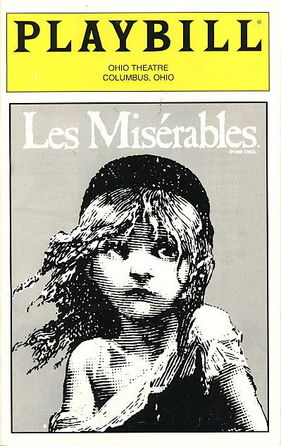 Les Miserables (Apr 1998)
US Tour Gregory Calvin Stone, Todd Alan Johnson, Holly Jo Crane
Ohio Theatre Columbus, Ohio.