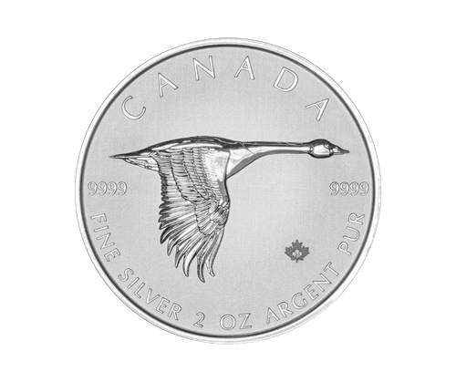 2oz Canada Goose Silver Coin