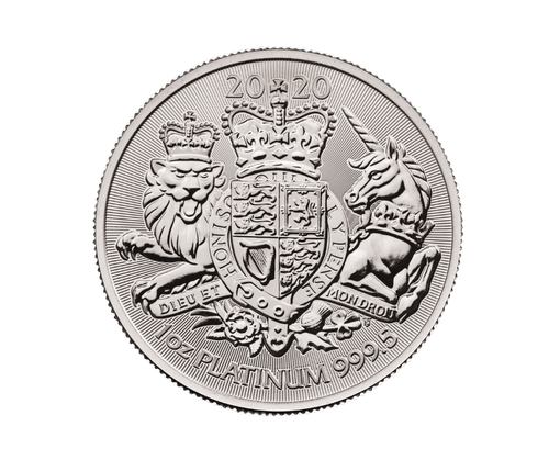 1oz Platinum Royal Arms Coin