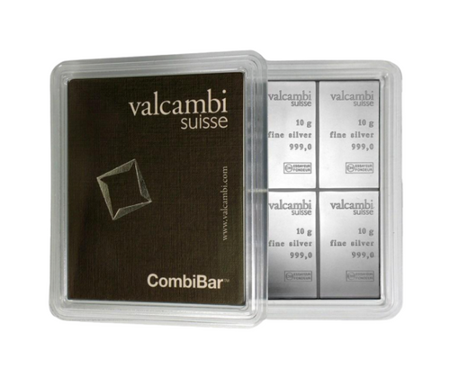10 x 10g CombiBar® | Silver | Valcambi