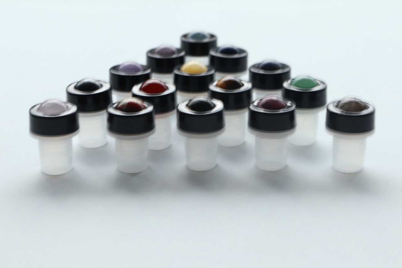 Gemstone & Crystal Rollerball Inserts (Qty 15) - Rocky Mountain Essentials