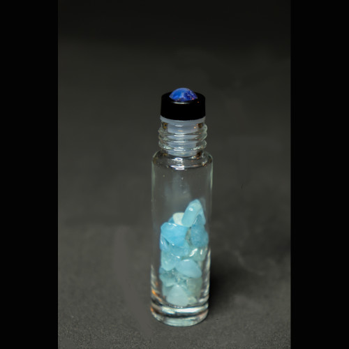Aquamarine Gemstone Roller Bottle - Modern 