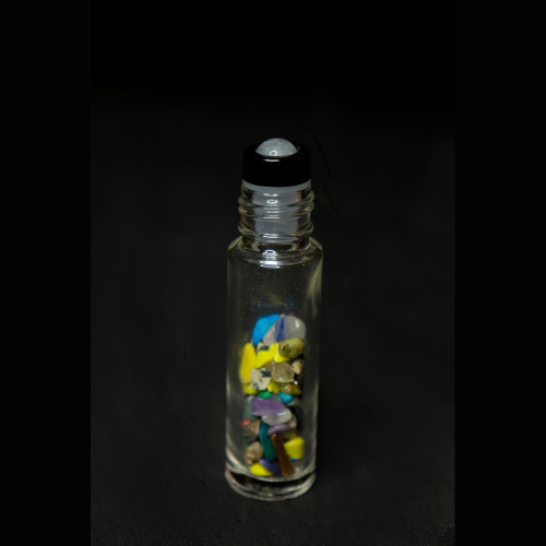 Mixed Colors Gemstone Roller Bottle - Modern 