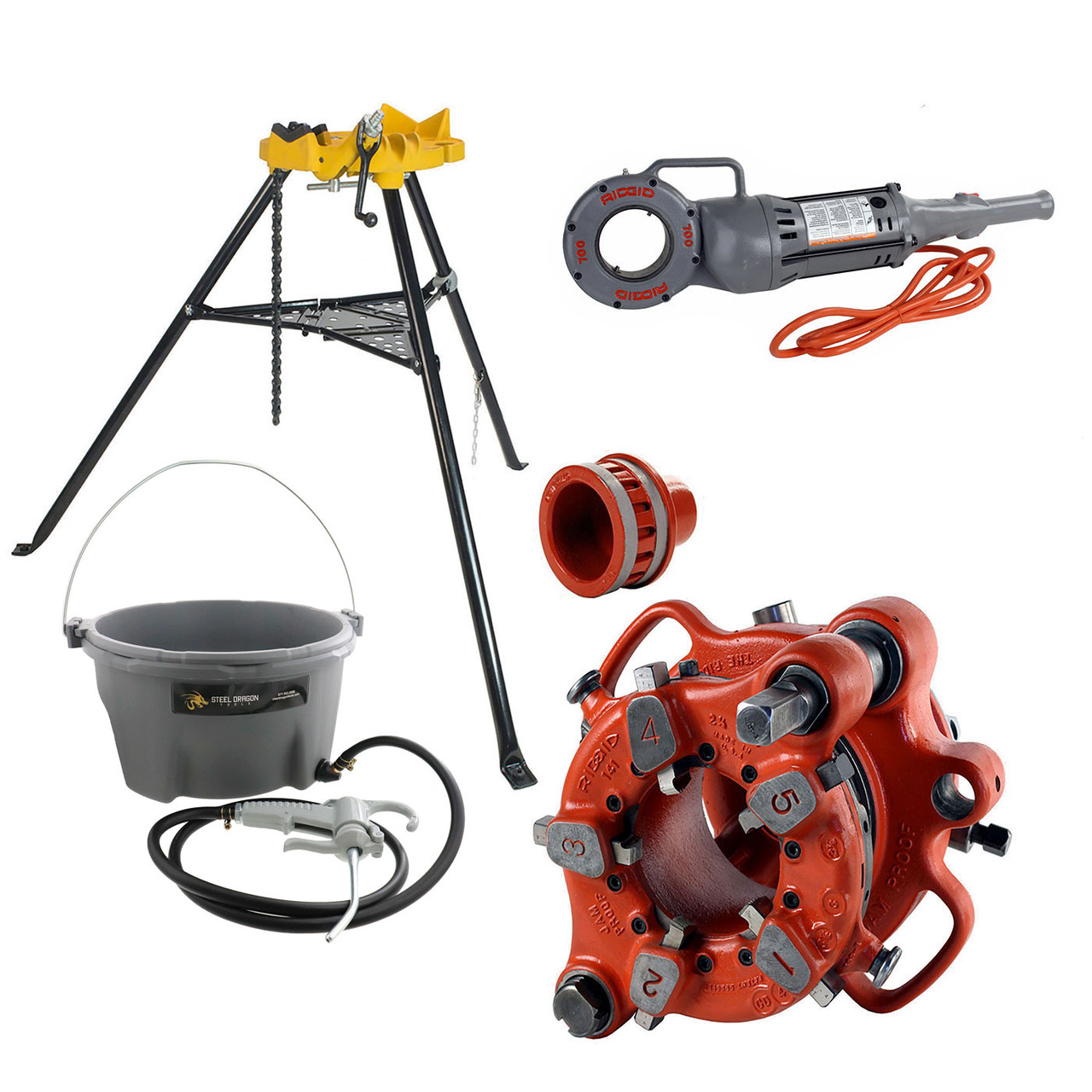Reconditioned RIDGID® 700 141 Threader 774 Adapter 460 & 418 Oiler