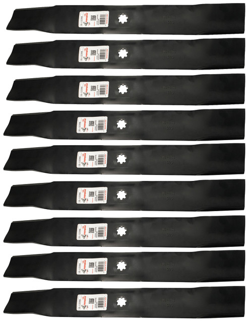 9 Rotary® 12380 Mower Blades for John Deere® AM137327 AM141032 42" Deck