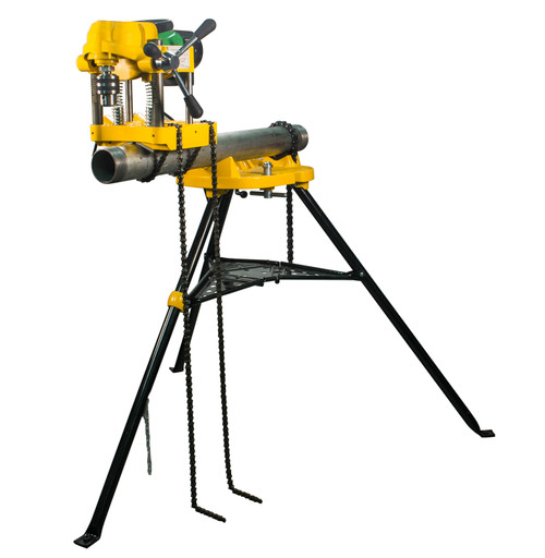 Steel Dragon Tools JK150 Pipe Hole Cutter With 460 Portable Tripod Stand