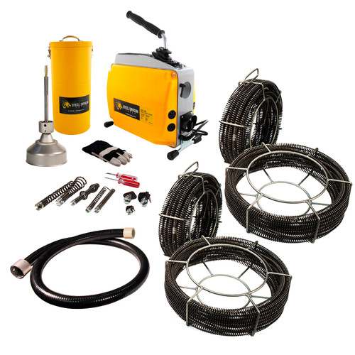 Steel Dragon Tools® K60 Drain Cleaning Machine with Extra C8 & C10 Cables
