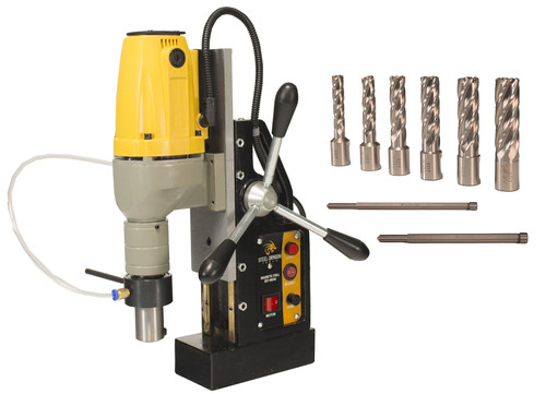Steel Dragon Tools® MD40 Magnetic Drill Press with 7pc 2in. Small HSS Cutter Kit
